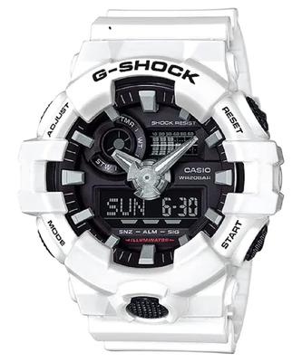 G-SHOCK GA-700-7A Белый × Черный Аналогово-Цифровые МужскиеПараллельный Импорт