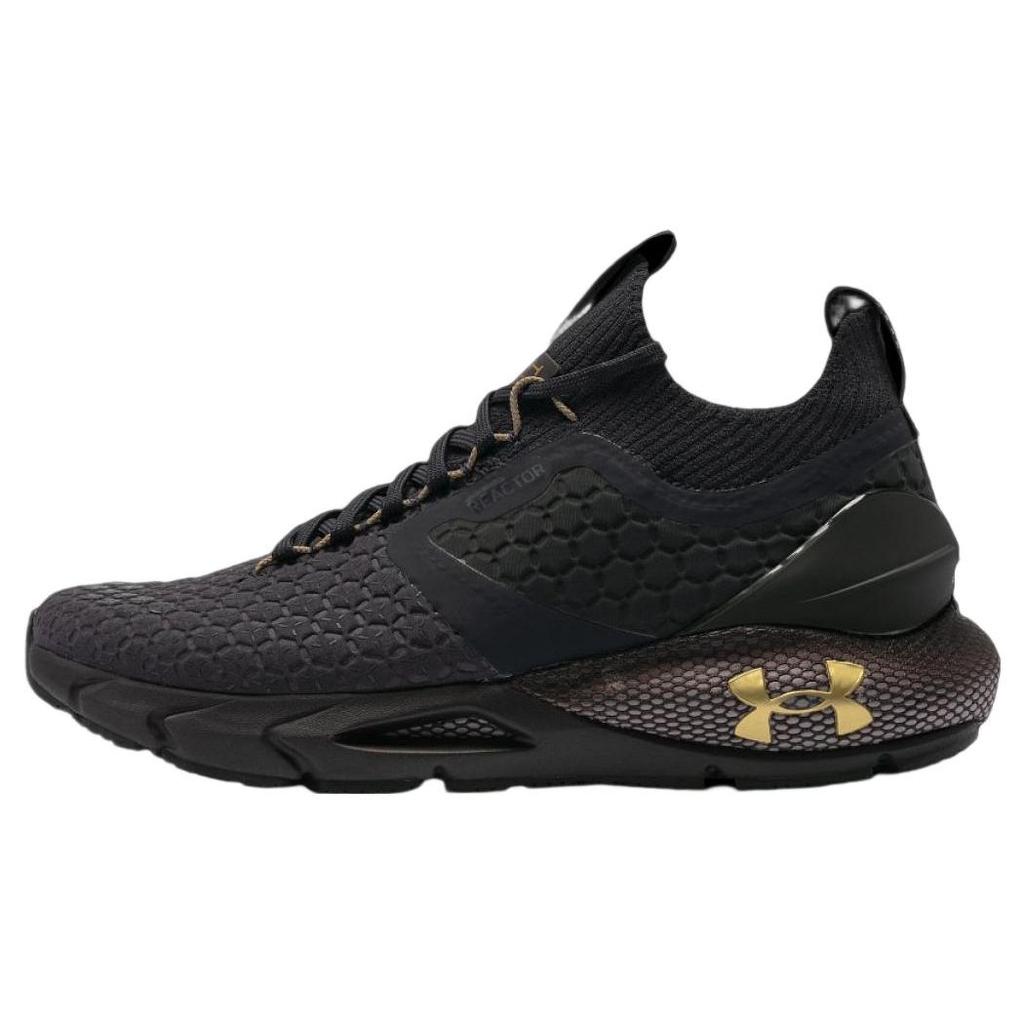 Under Armour HOVR Phantom 2 Round Toe Lace-Up Fabric Mid-Top Running Shoes Men Running Shoes Black 3027023-500