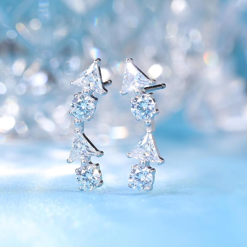 Limerencia Pure Chita Earrings Medical Titanium Earrings Compatible with Metal Allergies Leaving the Second Piercing On 1 Pair for Sensitive Ears