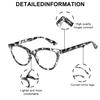 4PCS Plastic Retro Women Reading Glasses Men Cat Eye Anti Blue Light Eyeglasses Fashion Presbyopia Hyperopia Eyewear