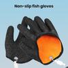1 Pair Fish Catching Gloves with Release Carabiner High Strength Anti-Slip Puncture Proof Fishing Gloves Fishing Accessories