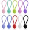 Lusofie 10 Pieces Magnetic Cable Ties Silicone Cable Clip Organizer Reusable Cable Ties Gesti170