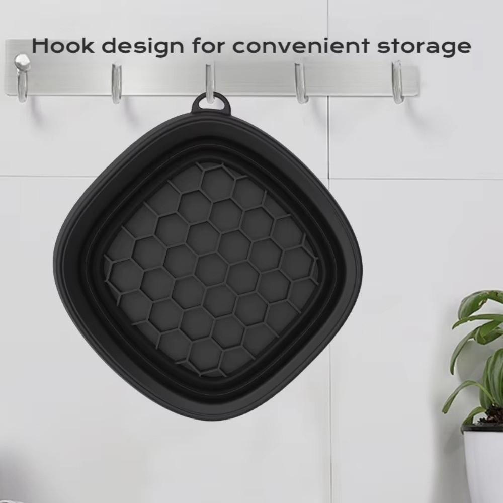 Built-in Ice Tray Portable Ice Basin Foldable Skincare Washbasin Face Dipping Bowl for Women Girls