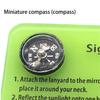 Multifunctional Signal Mirror with Compass Whistle Lanyard Good Reflection Effect Acrylic Emergency Rescue Survival Mirror SOS First Aid Accessories