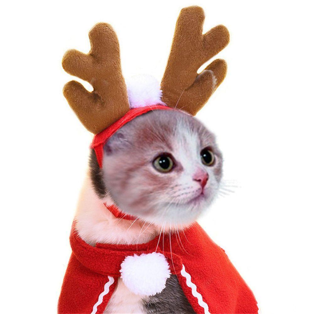 Home Decoration Scarf Puppy Halloween Pet Costume Christmas Hat Santa Winter Cosplay Dog Cat Supply