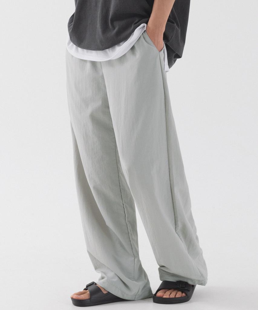 PIANER Classic Nylon String Pants (Light Grey)