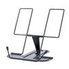 Металлическая подставка для книг для чтения, регулируемая подставка, держатель для книг с зажимами для страниц, настольный держатель для документов, подставка для набора текста, рецептов, учебников, планшетов, нот