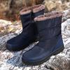 Модные водонепроницаемые мужские зимние ботинки, высокие зимние ботинки до щиколотки, теплая плюшевая женская обувь Cutton, нескользящая походная обувь для активного отдыха