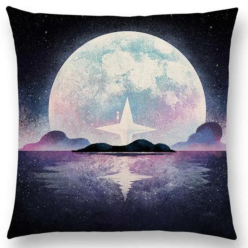 Новое поступление Красочные сны черный кот Милые девушки Магическое солнце луна Теплая звезда Наволочка Чехлы для автомобиля Диван Декоративная подушка Наволочка