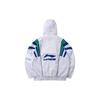Li Ning Color Block Hooded Jacket Men Jackets White AFDQ277-2