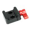 Quick Release Adapter Rail Clamp Mount Standard 1/4" Mounting Hole for Cold Shoe Monitor Magic Arm Stabilizer