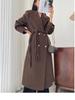 Женское двустороннее кашемировое шерстяное пальто - Мода в корейском стиле Осень/Зима 2025.