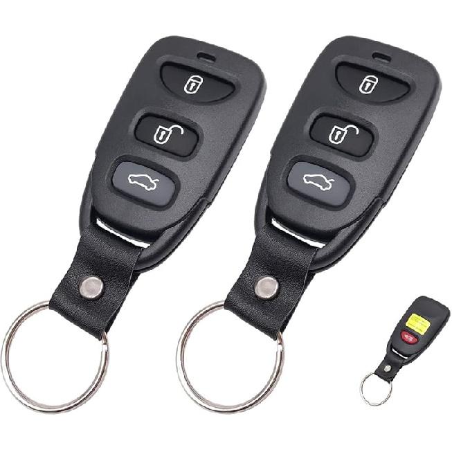 Чехол-брелок для сигнализации без ключа, подходит для Hyundai Elantra 2007-2010, Sonata, Tucson 2006-2010, для Kia, корпус брелка, 4 кнопки (1)