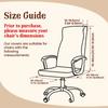 Office Chair Cover with Zipper Printed Computer Chair Cover Stretch Desk Chair Cover Elastic Computer Chair Slipcover All Round
