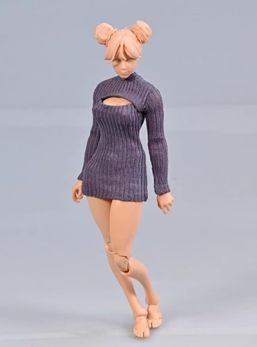 Toys Hobbies Figure Accessories Special Offer Fits TBLeague Body and Romankey Body Beautiful Woman Cutout Mock Neck Fit Dress Head and Shoes Not &