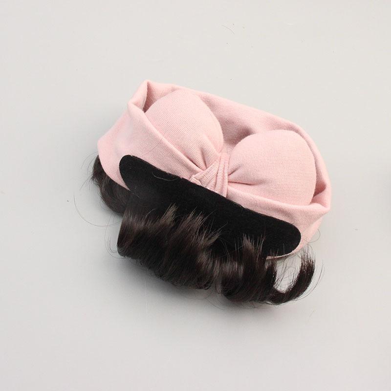 Модный милый детский парик для волос, повязка на голову для детей, бант для девочек, повязка на голову для новорожденных, парик для малышей, шапка, накладка для волос, головной убор для косплея