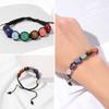 Spiritual Natural Mineral Beads Reiki Healing Crystals Braided Bracelet 7 Chakra Bracelets