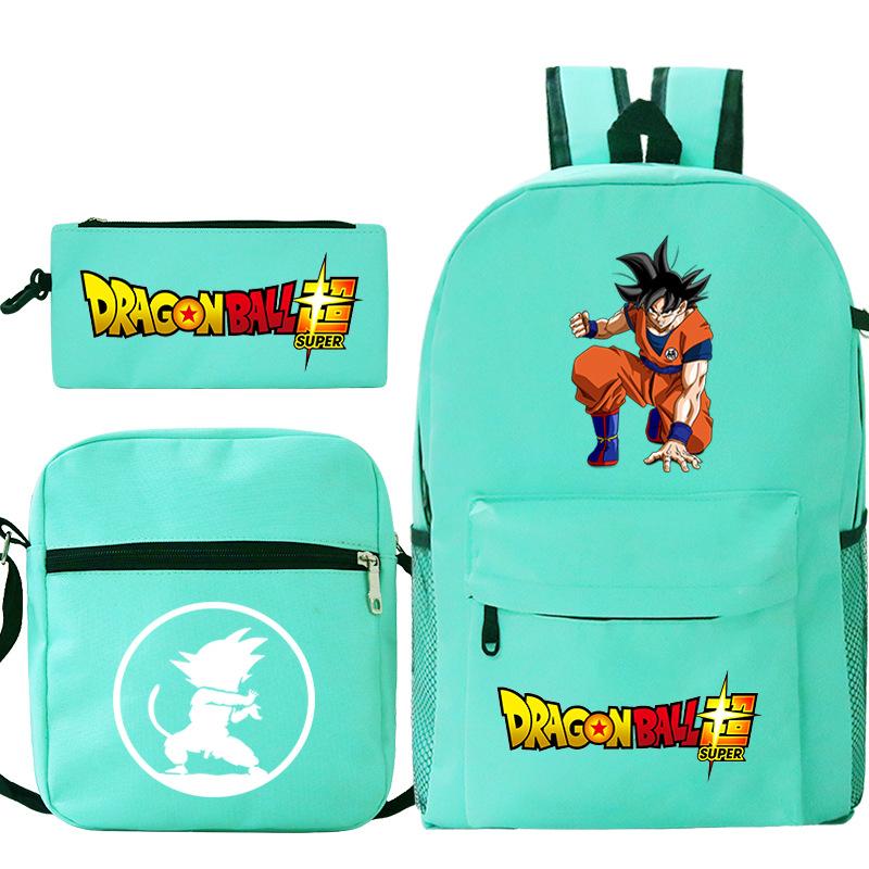 Драгонболл драгонболл набор из трех предметов анимационная периферия новый набор пеналов досуг студенческий рюкзак
