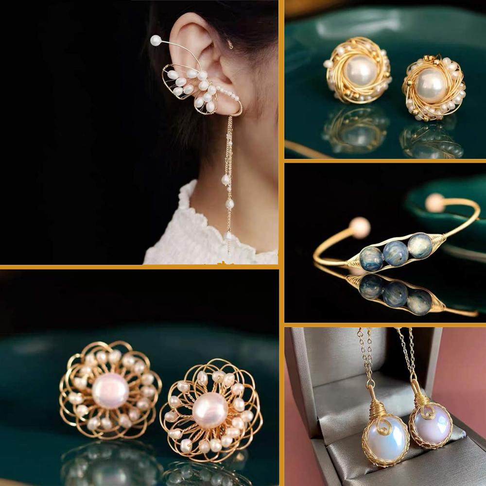 38AWG-18AWG латунная медная проволока 6/5/3 рулона гибкая металлическая скульптурная проволока для ювелирного дела, сантехнических и электрических соединений, механических компонентов,