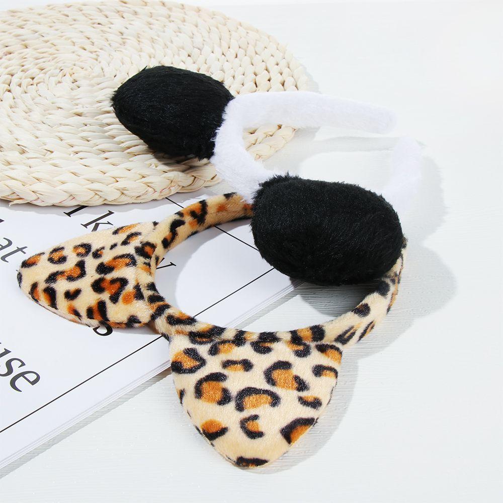 Тематическая вечеринка Плюшевая собака Зебра Мультяшные аксессуары для волос Праздничный реквизит Повязка для волос Животные Ушки Ободок