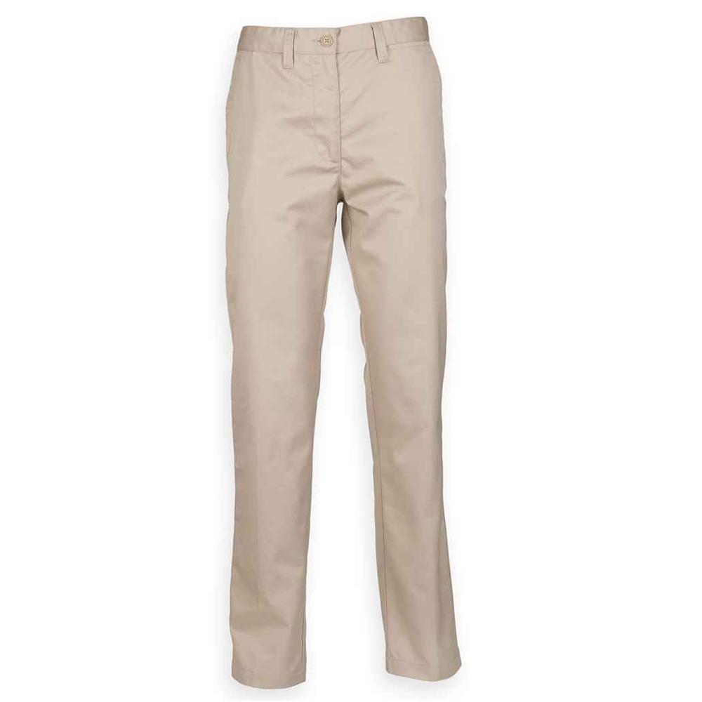 Henbury Womens/Ladies 65/35 Polycotton Chinos