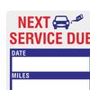 Наклейка-напоминание Съемная удобная водонепроницаемая наклейка для следующего обслуживания для автомобиля