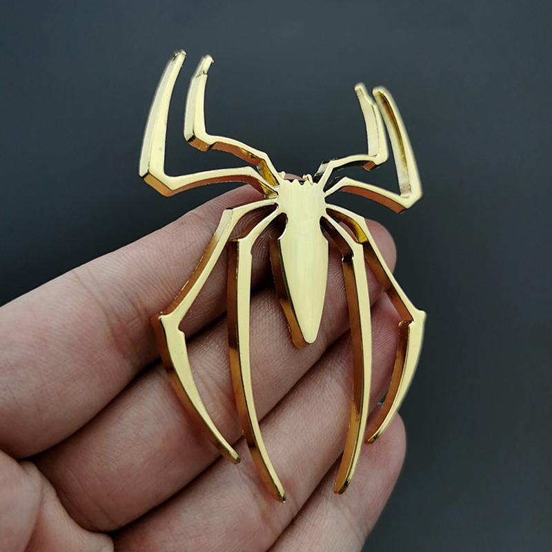 1 шт. универсальные 3D наклейки на автомобиль металл цинковый сплав форма паука эмблема хром грузовик значок наклейка авто аксессуары