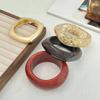 Ingemark 4 Styles Punk Irregular Resin Acrylic Bangles for Women New Trend Vintage Geometric Wide Bracelets Steampunk Jewelry