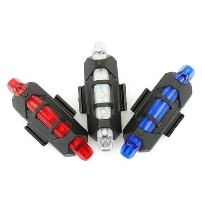 Перезаряжаемый USB светодиодный задний фонарь для велосипеда, предупреждение о безопасности горного велосипеда, передние и задние мигающие фонари, аксессуары для ночной езды