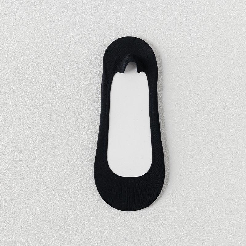 Ледяной шелк Носки-лодочки С мягкой подошвой Силиконовые Противоскользящие Толстая губчатая подошва Мягкие Удобные Амортизирующие Невидимые носки для высоких каблуков