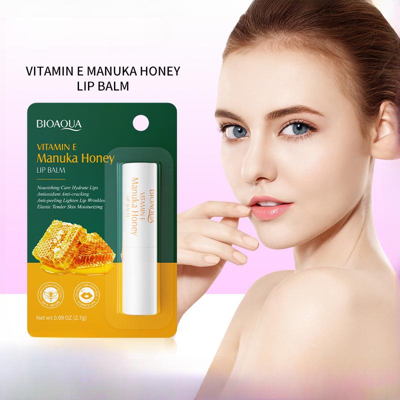 Медовый бальзам для губ с витамином Е, противопотрескавшийся, увлажняющий и увлажняющий бальзам для губ