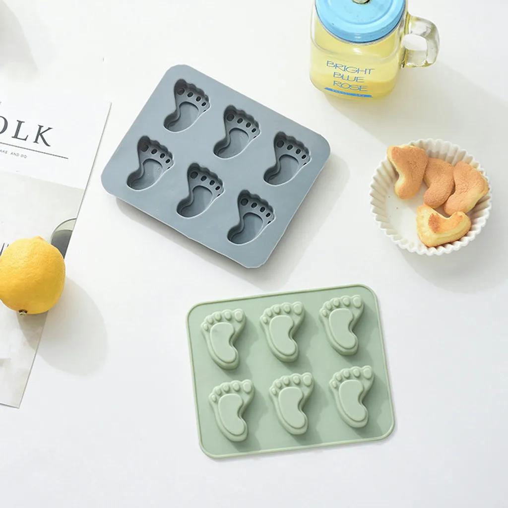 Силиконовая форма для ног Fondant Mould инструменты для украшения торта Chocolate Sugar Craft Cake Mold Силиконовые формы для выпечки для помадки