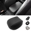 Мягкий кожаный чехол на подлокотник с углеродной текстурой для VW Golf 7 MK7 2014 2015 2016, центральный подлокотник автомобиля, накладка на кожный покров, наклейка, отделка