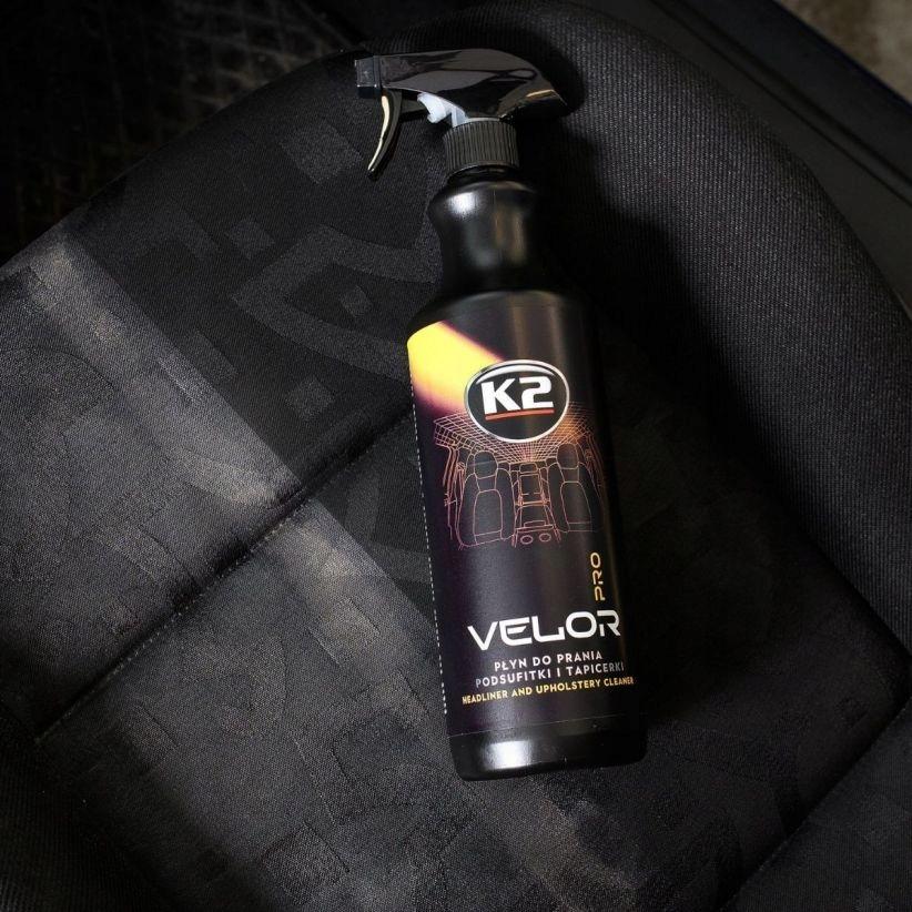 K2 Velor Pro Płyn Środek +4 Szczotki Do Prania Czyszczenia Tapicerki Foteli
