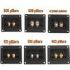 ABS Material Speaker Junction Box: 2-Position Wire Connection & Binding Post for DIY HIFI Audio Systems