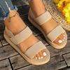 Fashion 2025Summer New Women's Sandals Casual Outdoor Beach Thick Sole Beach Women's Shoes Fashion Wedge Flat Sandals Sandalias De Mujer
