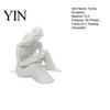 Parent Child Sculpture 3D Printed Family of 3 Sculpture, Modern Father Mother Son Art Piece Figurine, Decorative Statue for Home Office Shelf Elegant