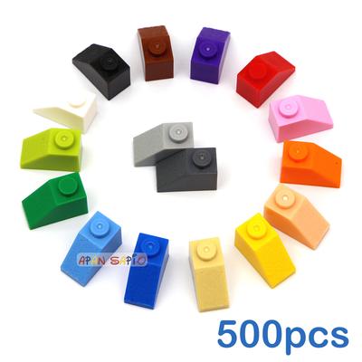 Нетоксичные 500 шт. Конструктор DIY Толстые Фигурки Кирпичики Скат 1x2 Точки Образовательный Креативный Размер Совместимый с 3040 Игрушки Для Детей