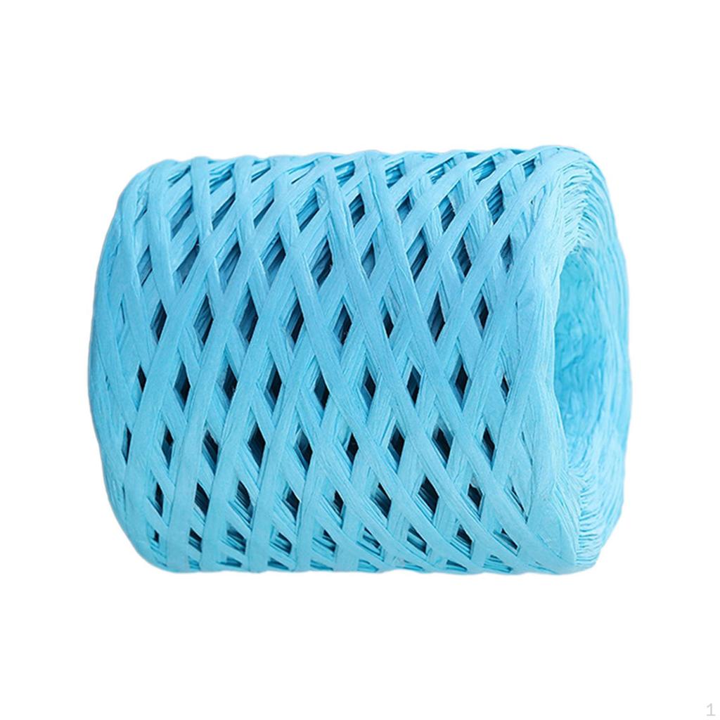 200 м/рулон, бумажная лента из рафии, декор, пригодная для вторичной переработки, прочная для плетения подарочной упаковки на День Святого Валентина