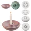 Circular Candle Base Silicone Mold DIY Concrete Candle Holder Mold Gypsum Cement Candle Holder Silicone Resin Mold