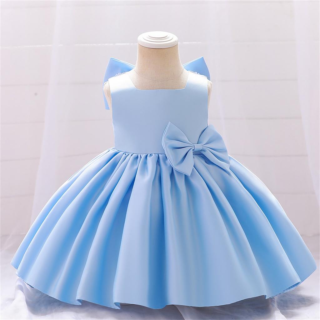 Платье принцессы с бантом для подружки невесты на день рождения, свадебное платье