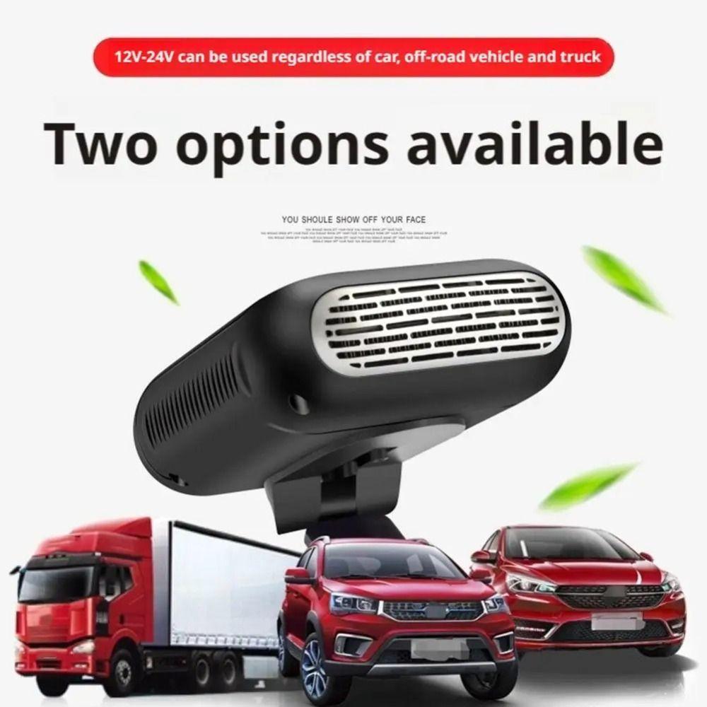 Electric Car Warm Fan 360 Degree Adjustable Windshield Demister Portable Car Heater Car Tools