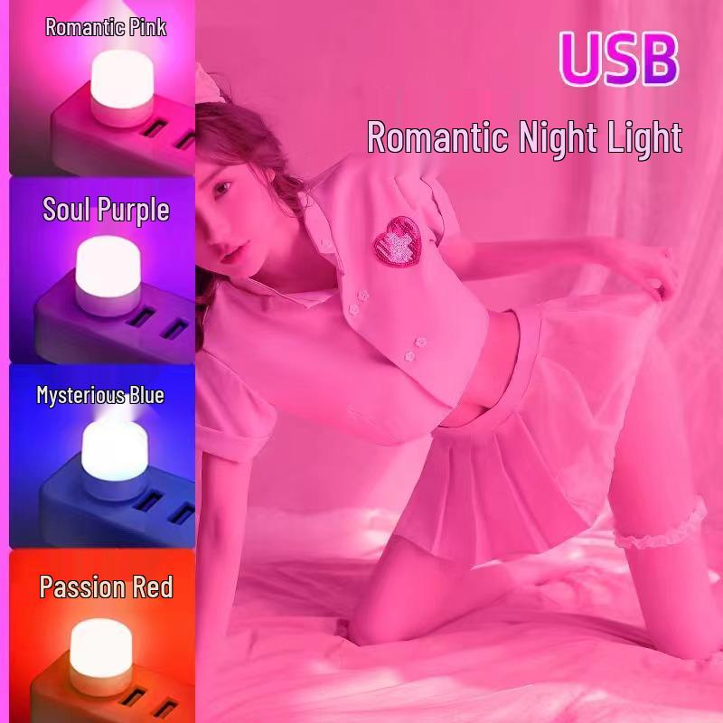 Креативный USB светодиодный ночник: Портативный, Безопасный для глаз, Многофункциональный для спальни, атмосферы, чрезвычайных ситуаций и в качестве внешнего аккумулятора.