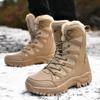 Мужские зимние ботинки с мехом, супертеплые зимние ботинки, мужские зимние походные ботинки, кроссовки, ботинки для пустыни, militares hombre H773