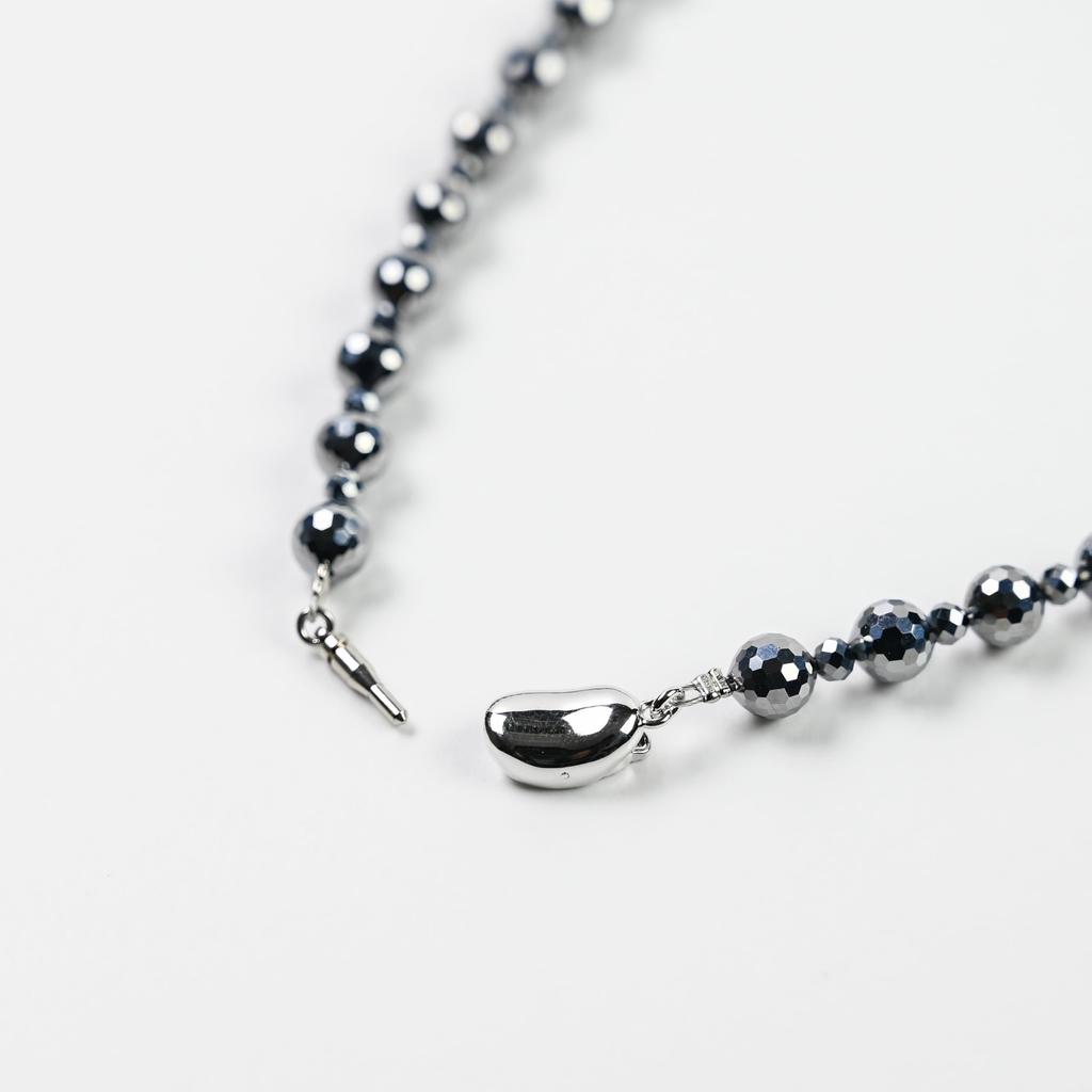 Ювелирный город Shosenkyo Terahertz Ore 6 мм шариковое ожерелье размер шеи 45 см зеркальная огранка Power Stone [Eigado]