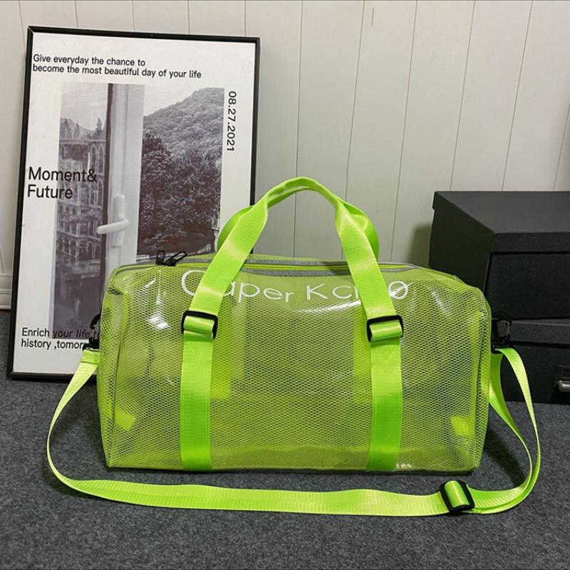 Прозрачная сумка через плечо для женщин, большая вместимость, ПВХ, водонепроницаемая, портативная сумка для плавания и фитнеса