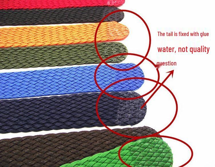 Belen Perlon Woven Nylon Watch Strap, Sizes 14-22MM, One-piece Design