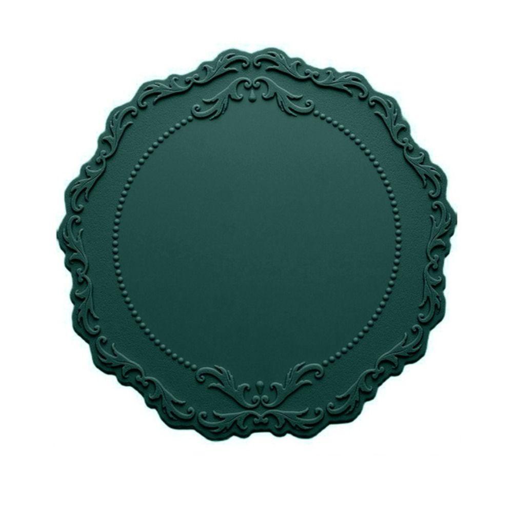 1 шт. кружевной силиконовый подстаканник с рельефным дном, нескользящий коврик для украшения стола, кухонные принадлежности, круглый коврик для чашки, подставка для посуды