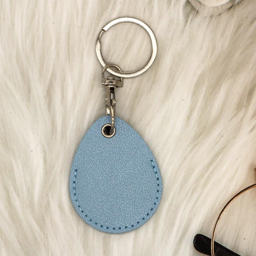 Противокоррозийный кожаный брелок однотонный держатель для пропусков универсальный брелок подвесной аксессуар