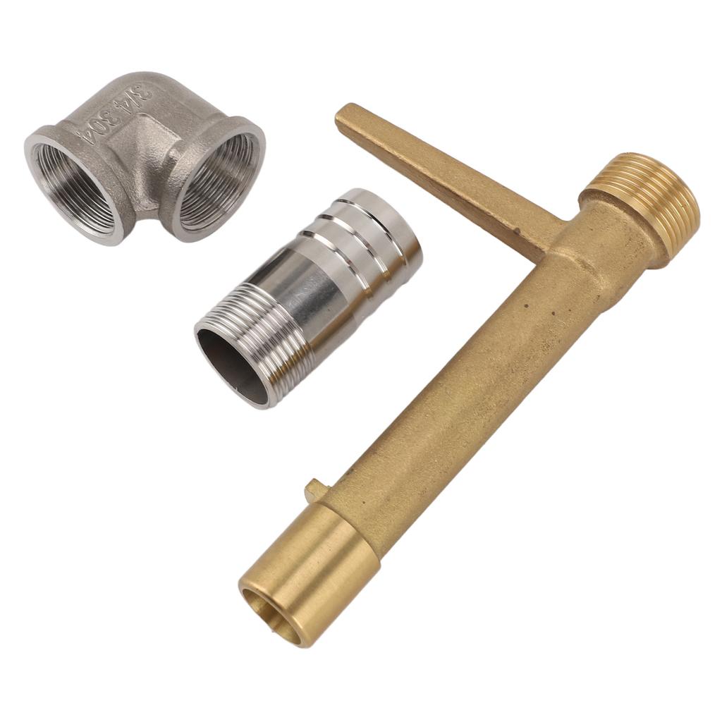 Quick Coupler Key Tool G3/4 Rustproof Leakage Proof Hose Coupling Valve Key for Garden Yard